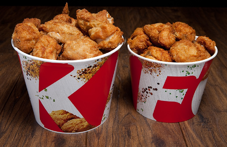 Pioneering plastic-free food bucket for KFC