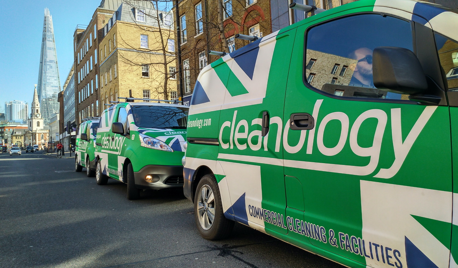 Cleanology switches to fleet of all-electric Nissan e-NV200 vans