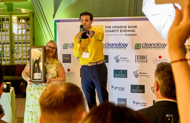 Cleanology’s annual charity fundraiser raises a record £32,000 for The Hygiene Bank