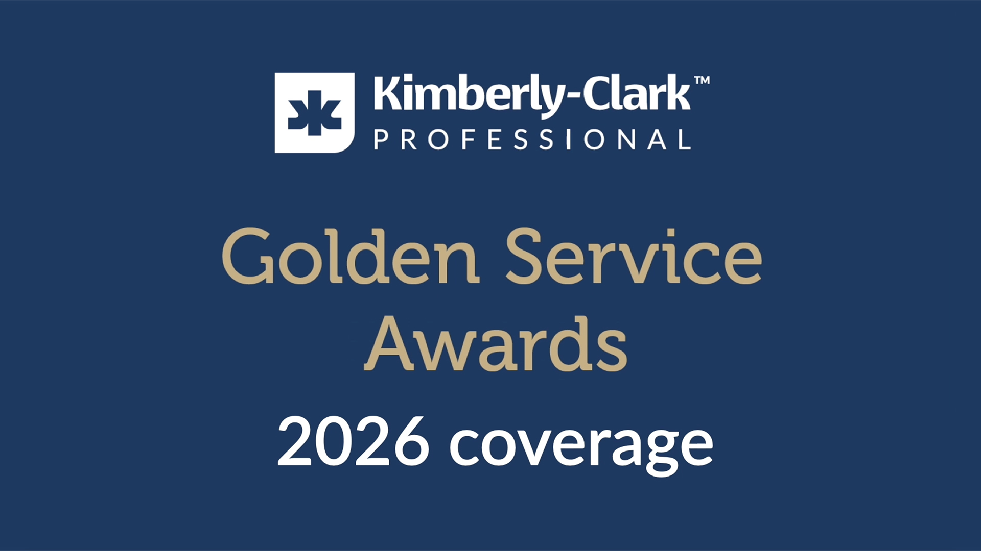 Celebrating the success of the Kimberly-Clark Professional Golden Service Awards 2026